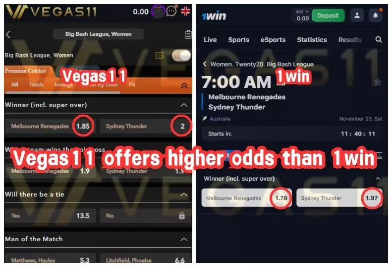 Sports betting odds vegas11 win