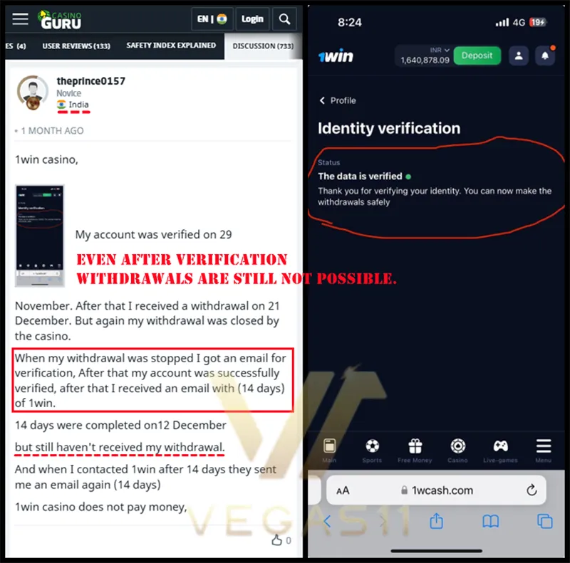 1win reviews withdrawals are still not possible