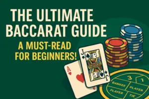 a card game with cards and chips